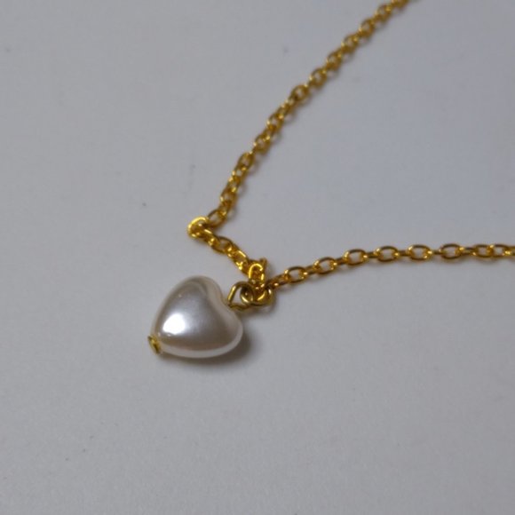 Lot Of 3 Heart Bead Jewelry 2 Ankle Bracelets 1 Necklace - Picture 8 of 16